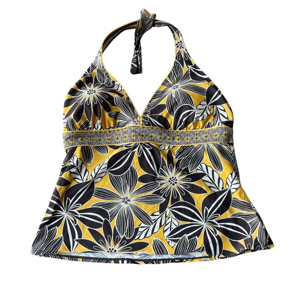 Y2K Brown and Yellow Halter Top